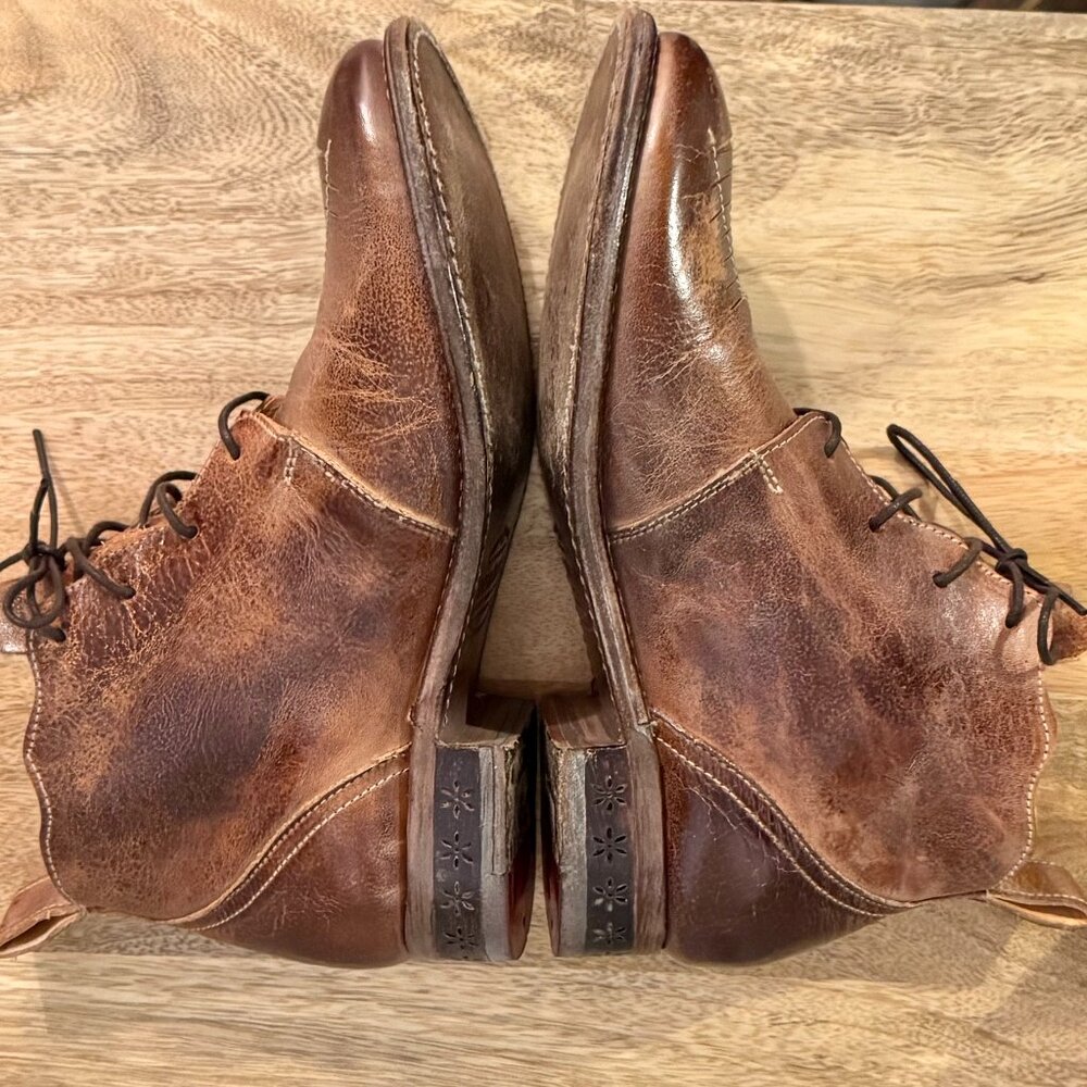 🤎 Gorgeous Bed Stu Brown Leather Ankle Boots - Picture 6 of 13